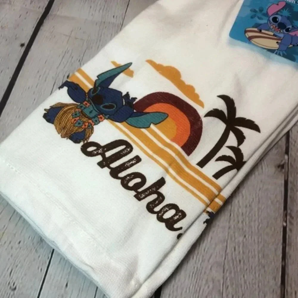 stitch kitchen towel and oven mitt BUNDLE